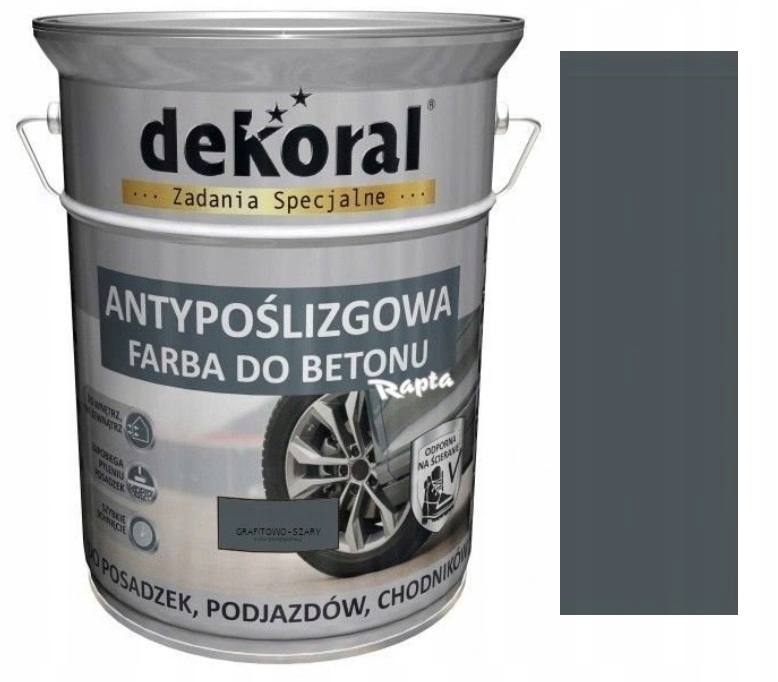 Dekoral akrylová farba na betón 5 l grafitovo šedá matná